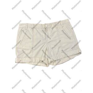 Calvin Klein Khaki Shorts Size 12 Women’s Cuffed Pockets Tan Y2K